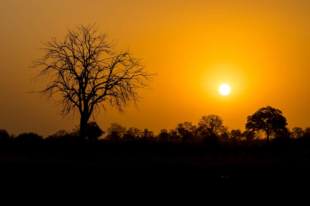 Sonnenuntergang Botswana